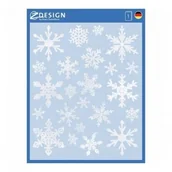 Ozdoby bożonarodzeniowe - Naklejki Z-DESIGN foliowe na okno-płatki śniegu AVERY ZWECKFORM 23szt. /52298/ ZW762 - miniaturka - grafika 1