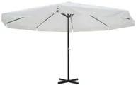 Parasole ogrodowe - vidaXL vidaXL Parasol ogrodowy aluminiowy (500 cm) biały - miniaturka - grafika 1