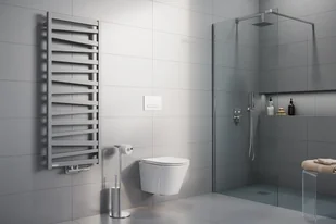 Excellent Grzejnik lazienkowy Italic 131 szary metalik GREX.IT131.GR - Grzejniki łazienkowe - miniaturka - grafika 3