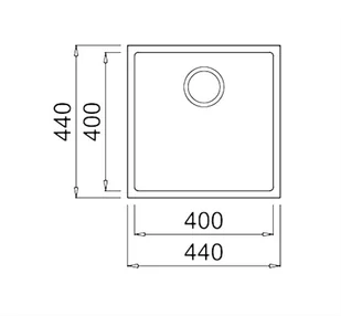 Teka SQUARE 40.40 TG szary - Zlewozmywaki - miniaturka - grafika 3