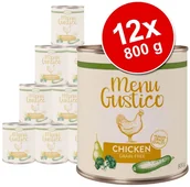 Mokra karma dla psów - Lukullus Korzystny Pakiet Menu Gustico 12 x 800 g Indyk z batatami cukinią i marchwią - miniaturka - grafika 1