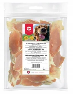 Maced MACED ucho królicze z kurczakiem 500g przysmak dla psów wszystkich ras 500 g - Przysmaki dla psów - miniaturka - grafika 2