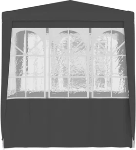 vidaXL Namiot imprezowy ze ściankami, 2,5x2,5 m, antracytowy, 90 g/m - Pawilony ogrodowe - miniaturka - grafika 6