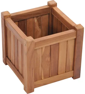 vidaXL Podwyższona donica 30x30x30 cm, lite drewno tekowe - Donice - miniaturka - grafika 4