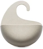 Akcesoria łazienkowe - Koziol Pojemnik łazienkowy do zawieszenia Surf M Organic beżowy, 6,5 x 21,6 x 25,3 cm - miniaturka - grafika 1
