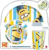 Zestawy naczyń dla dzieci - Despicable Me - Minions Despicable Me Minions 789690  3-częściowy zestaw: 2 talerz i 1 kubek melaminy w opakowaniu upominkowym, 23,5 x 7 x 23 cm 789690 - miniaturka - grafika 1