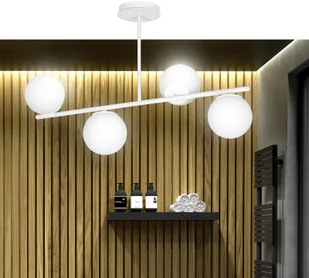 EULUNA Lampa sufitowa Kabo, 1 ramię, biała, 4-punktowa - Lampy sufitowe - miniaturka - grafika 2