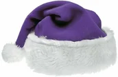 Dodatki do strojów karnawałowych - Strojemikolaja.pl Czapka Mikołaja fioletowa - miniaturka - grafika 1