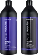 Szampony do włosów - Matrix Brass Off Szampon Odżywka 2x1000 Wł Blond - miniaturka - grafika 1