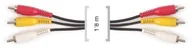 Kable - FONESTAR Kabel AV 3 x RCA M-3 X RCA M Fonestar sv-696  2 1,8 m FONESTARSV-696-2 - miniaturka - grafika 1