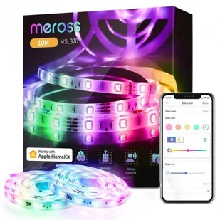 Meross Inteligentna taśma LED Meross MSL320 10m RGB HomeKit Wi-Fi - Systemy inteligentnych domów - miniaturka - grafika 2