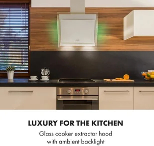 Klarstein Mirage 60 Biały (CGCH3-Mirage60-WH) - Okapy kuchenne - miniaturka - grafika 2