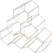 Stojaki na wino - Compactor stojak Hexana wino stalowy srebrny 6 butelek twm_468290 - miniaturka - grafika 1