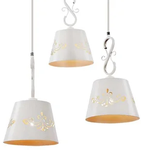 Rabalux LAMPA wisząca ANNA 2234 metalowa OPRAWA prowansalski ZWIS kaskada z wycięciami biała 2234 - Lampy sufitowe - miniaturka - grafika 3