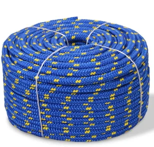 Linka vidaXL żeglarska z polipropylenu, 6 mm, 100 m, niebieska vidaXL - Łańcuchy i liny stalowe - miniaturka - grafika 2