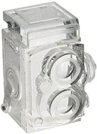 Akcesoria fotograficzne - Rollei Fotodiox Crystal TLR camera wyświetlacz model 4/5 sized Replica of Rolleiflex 2.8 camera with ZEISS Planar 80 MM Lens; papieru Paperweight, laptop Shelf, wykończenia, Paper Weight FDX-Crystal - miniaturka - grafika 1