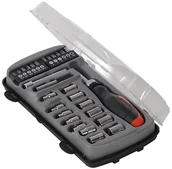 Bity - Silverline Silverline 598562 zestaw bitów i gniazd z grzechotką szczelinową, Phillips, Pozi i Metryczne gniazda 28-częściowy 598562 - miniaturka - grafika 1