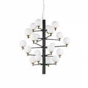 Lampy sufitowe - Ideal Lux Żyrandol Copernico SP20 197333 nowoczesna oprawa w kolorze czarnym 197333 - miniaturka - grafika 1
