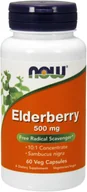 Witaminy i minerały dla sportowców - Now Foods Sklep ELDERBERRY, 500MG - 60 VCAPS NOWFOODS - miniaturka - grafika 1