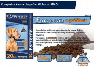 Forzecan Equilibrio 45% MIĘSA bez GMO 20kg - Sucha karma dla psów - miniaturka - grafika 2