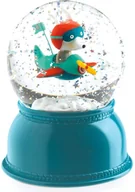 Wyposażenie pokoiku dziecięcego - Djeco lampka/ kula ze śniegiem Samolot - miniaturka - grafika 1