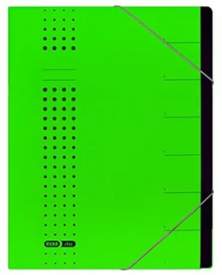 Elba Teczka na dokumenty chic, na format A4, z kartonu, 7 przegródek, zielona, 5 sztuk 400002025 - Teczki i skoroszyty - miniaturka - grafika 2
