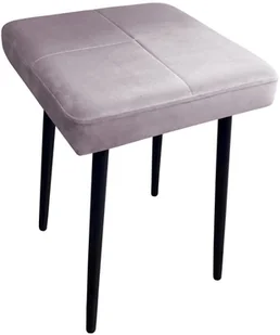 Taboret MAX MG55 szary róż podstawa czarna - Taborety i hokery - miniaturka - grafika 2