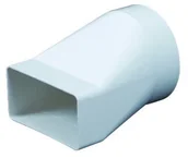 Rury i kanały wentylacyjne - Łącznik przekrojów zmiennych 55x110/fi 100 mm - miniaturka - grafika 1