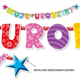 DP Baner urodzinowy "Moje Urodziny" - 250 cm - 1 szt. BR11 - Dekoracje sali - miniaturka - grafika 2