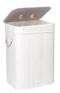 Lumarko Lumarko Kosz bambusowy na pranie 80L 1 komora biały 5902340317136  Goc - Kosze na bieliznę - miniaturka - grafika 4