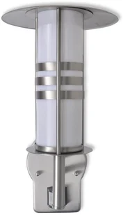 vidaXL Ścienna lampa ze stali nierdzewnej w kształcie pagody z czujnikiem - Lampy ogrodowe - miniaturka - grafika 3