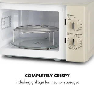 Kuchenka mikrofalowa Klarstein Caroline Kremowy - Kuchenki mikrofalowe - miniaturka - grafika 9