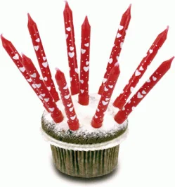 AMSCAN Świeczki czerwone serduszka 10 sztuk - Kinder party - miniaturka - grafika 4