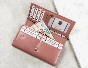 Cavaldi 4U Elegancki, podłużny portfel damski z klapą na zatrzask - Portfele - miniaturka - grafika 8