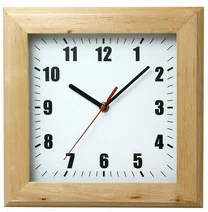 Atrix Zegar drewniany kwadrat #2 - Zegary - miniaturka - grafika 3