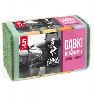 Anna Zaradna GĄBKI DO ZMYWANIA 5SZT, ANNA ZARADNA (AZ8-PG-5192) - Inne artykuły czyszczące - miniaturka - grafika 3