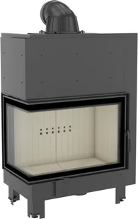 Kratki.pl Marek Bal Kominek powietrzny stalowy MBA lewy BS 17 kW 200 Szyba gięta MBA/L/BS/SG - Kominki wolnostojące Kratki.pl Marek Bal Kominek powietrzny stalowy MBA lewy BS 17 kW 200 Szyba gięta MBA/L/BS/SG - Kominki wolnostojące - miniaturka - grafika 1