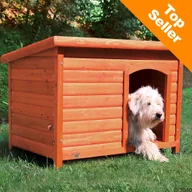 Budy dla psów - Trixie Buda dla psa drewniana płaski dach XL - miniaturka - grafika 1