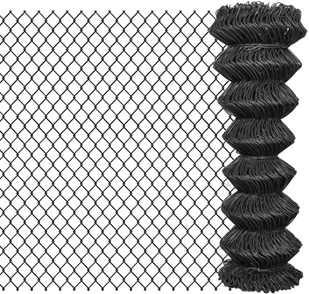vidaxl Siatka ogrodzeniowa 25 x 1,25 m, stalowa, szara - Ogrodzenia - miniaturka - grafika 4