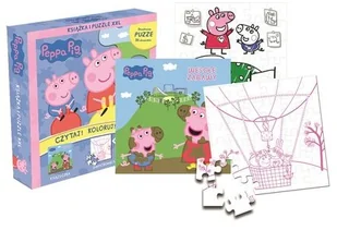 Świnka Peppa Puzzle 36 el. 2-stronne + książka Kd - Puzzle - miniaturka - grafika 2