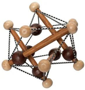 Manhattan Toy Przestrzenna bryła, brązowa, 15,25x15,25x15,25 cm - Grzechotki dla dzieci Manhattan Toy Przestrzenna bryła, brązowa, 15,25x15,25x15,25 cm - Grzechotki dla dzieci - miniaturka - grafika 1