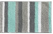 Dywaniki łazienkowe - InterDesign Inter wzornictwo 18917eu stripz dywan z mikrofibry, 86 x 53 cm, mint/szary 18917 - miniaturka - grafika 1