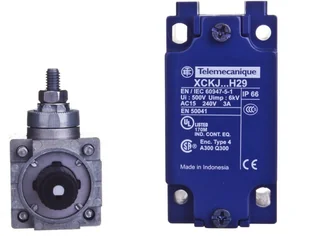 Schneider telemec anique czujniki xckj1 0559h29 wyłącznik krańcowy z dźwignią termoplastyczne pręt okrągły, metalowe, seria xckj kontaktów, Rotary Head, M20 x 1,5 dławnica kablowa, + 1 No 1 NC Snap Action, 6 MM XCKJ10559H29 - Łączniki, trójniki, kształtki - miniaturka - grafika 2