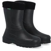 Kalosze damskie - Demar Uniwersalne kalosze czarne z ocieplaczem Laura E1 0230E1 - miniaturka - grafika 1