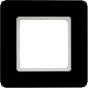 Klawisze i ramki - Berker RAMKA POJEDYNCZA CZARNE SZKŁO Q7 10116076 - miniaturka - grafika 1