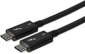 Kable USB - StarTech com 0,8 m / 2,7 stopy Thunderbolt 3 kabel Thunderbolt - 40 Gbps - certyfikowany TB3 - kompatybilny z USB C - aktywny - 100 W PD (TBLT34MM80 cm) TBLT34MM80CM - miniaturka - grafika 1