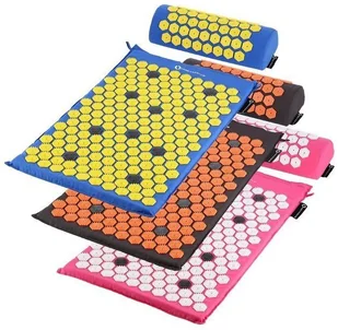 HMS Mata do akupresury + poduszka AKM01 64x42 cm HMS czarna 17-44-300 - Akcesoria do masażu - miniaturka - grafika 11