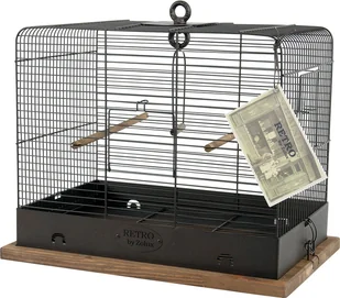 Zolux Klatka Retro Celestine dla ptaków 34x27x44 cm kol czarny - Klatki i wyposażenie dla ptaków - miniaturka - grafika 2