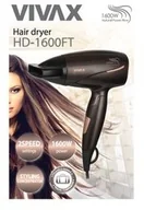 Suszarki do włosów - Vivax Suszarka turystyczna Vivax HD-1600FT Czarny 02356800 - miniaturka - grafika 1