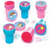 Zabawki kreatywne - Baker Ross Baker Ross Jednorożec samozamykające stemple do sztuki i rzemiosła  nowość zabawki dla dzieci, idealne przyjęcie, łupy lub poduszki nagród (opakowanie 10 szt.) AR386 - miniaturka - grafika 1